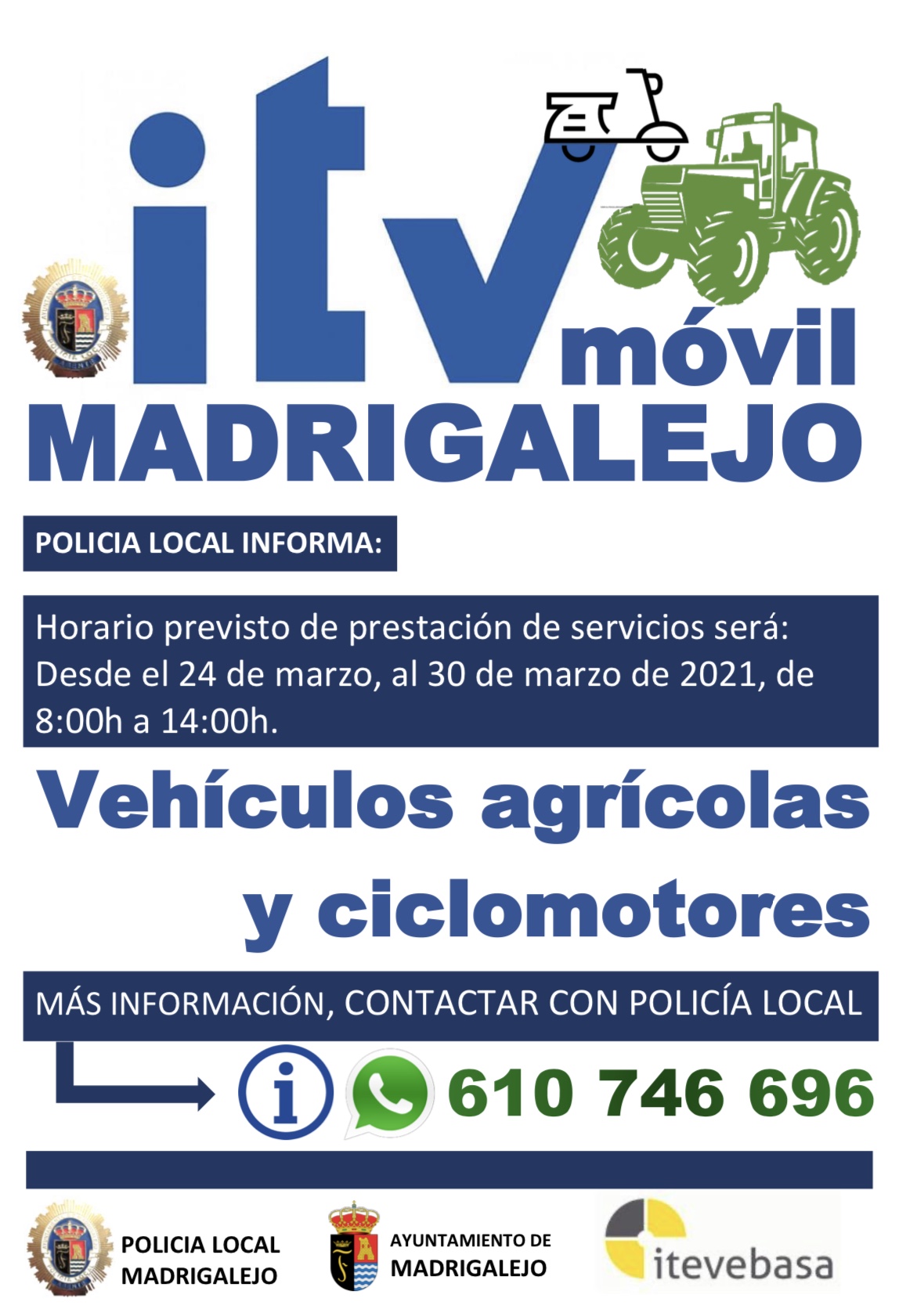 ITV Agrícola y ciclomotores