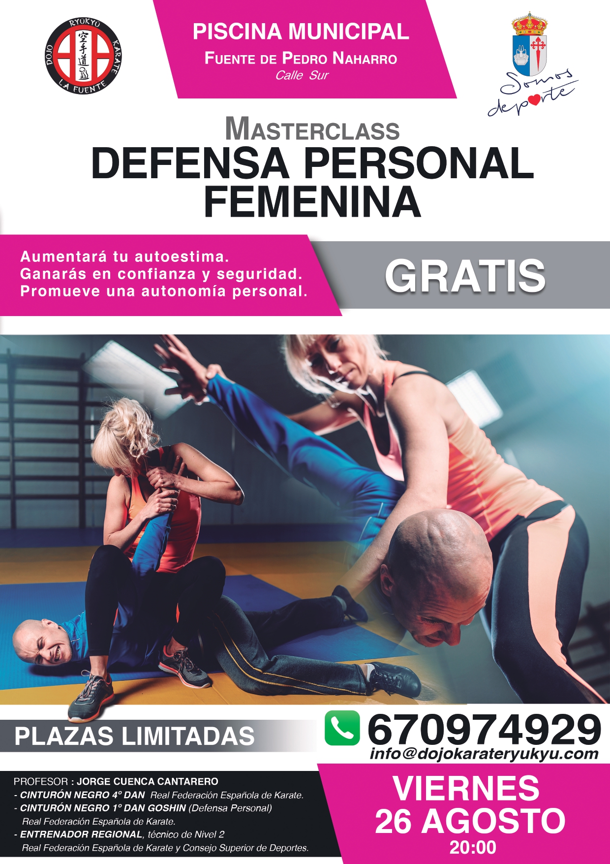 Master Class de defensa personal para mujeres