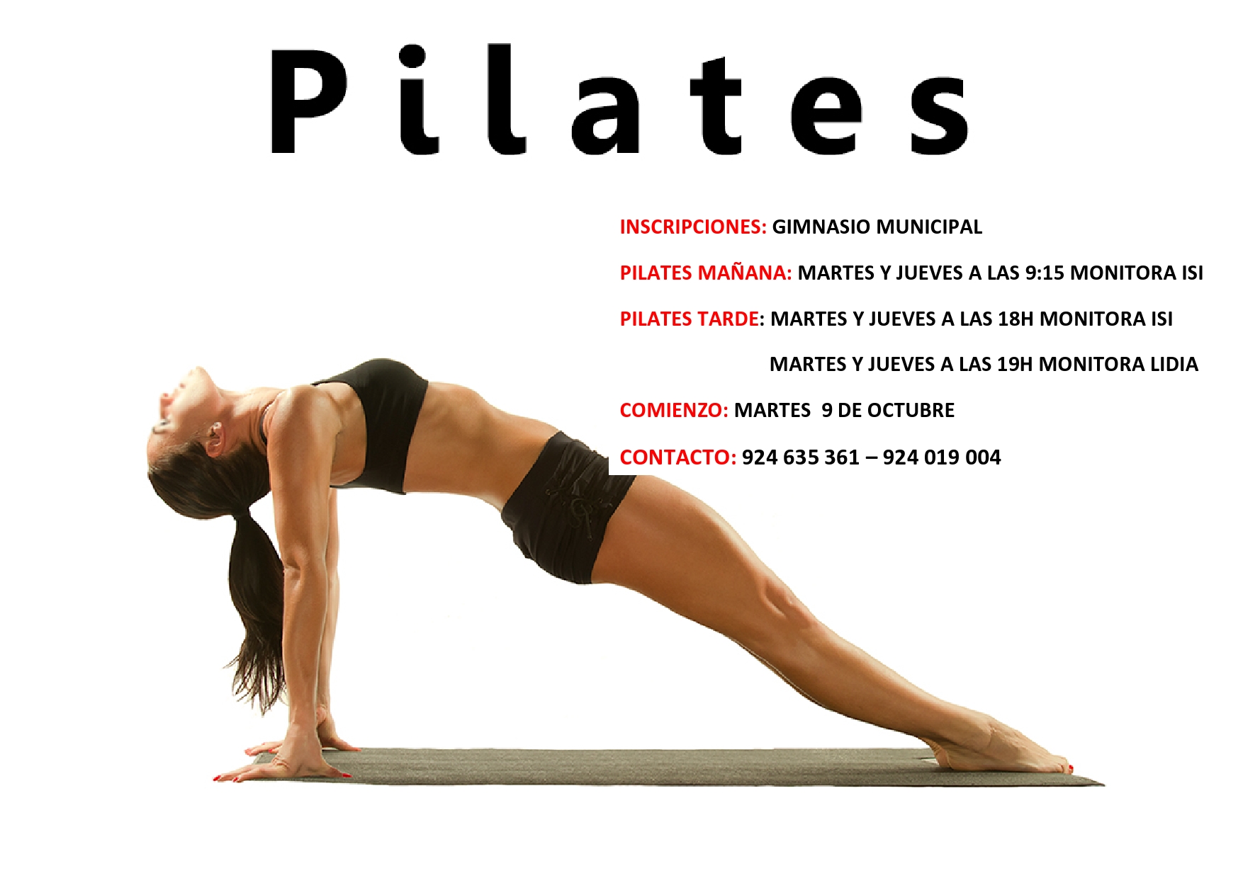 Pilates ma ana y tarde