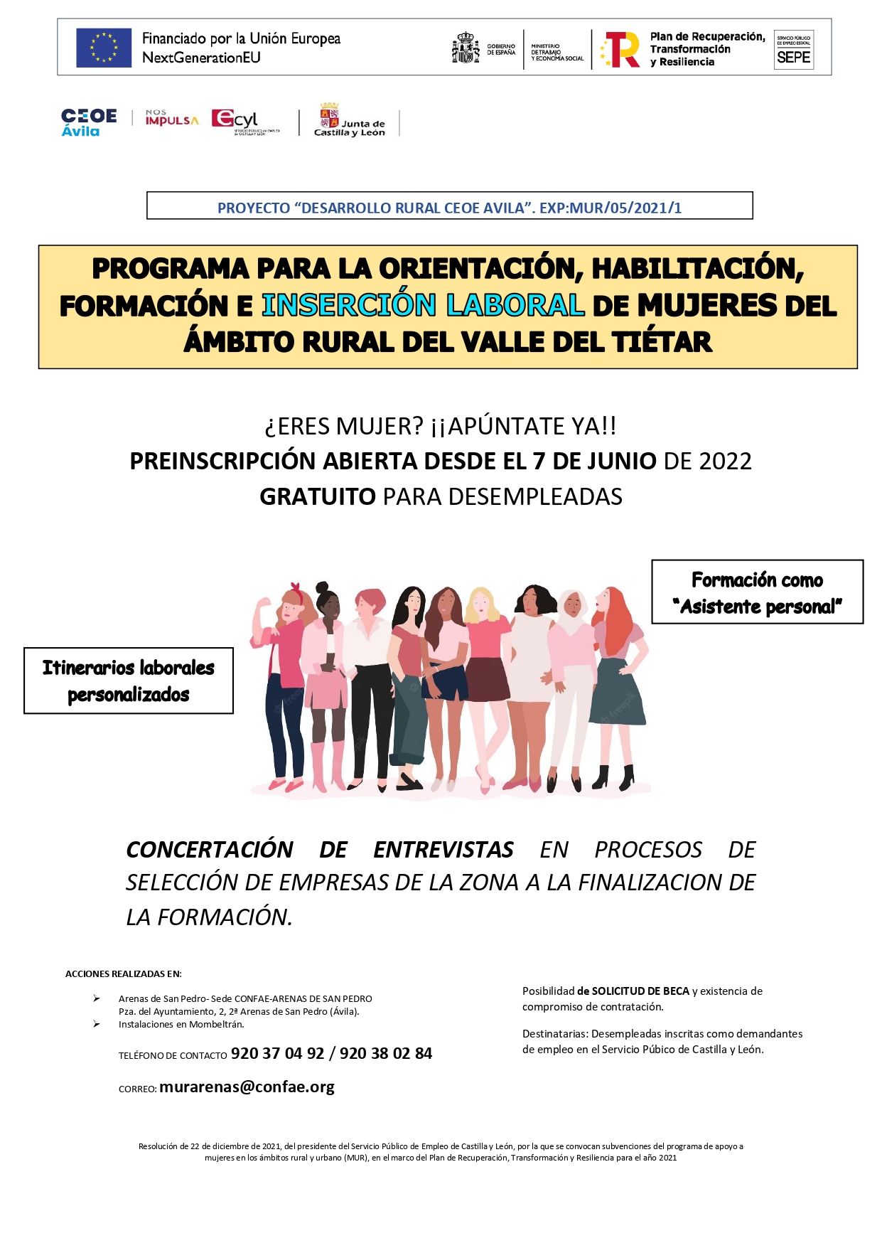 PROGRAMA DE APOYO A MUJERES EN EL ÁMBITO RURAL