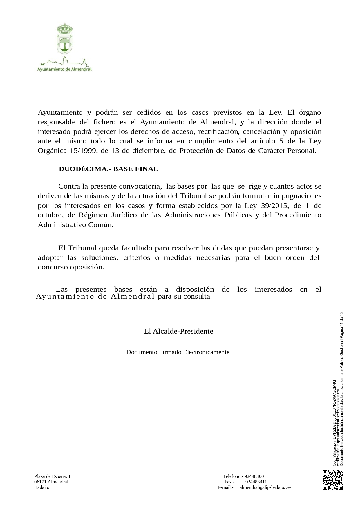 Almendral Informa - Servicio de comunicación vía web proporcionado por  Bandomovil