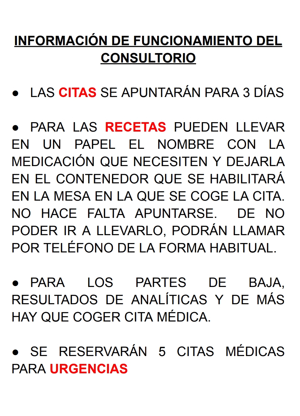 FUNCIONAMIENTO CITAS MÉDICAS